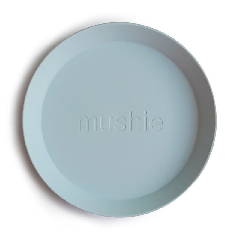 Pack de 2 pratos redondos Powder Blue | Mushie