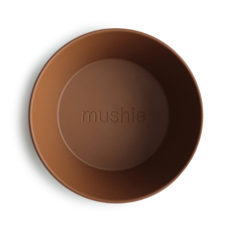 Pack de 2 tigelas redondas Caramel | Mushie