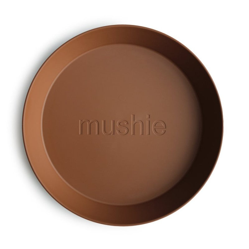 Pack de 2 pratos redondos Caramel | Mushie