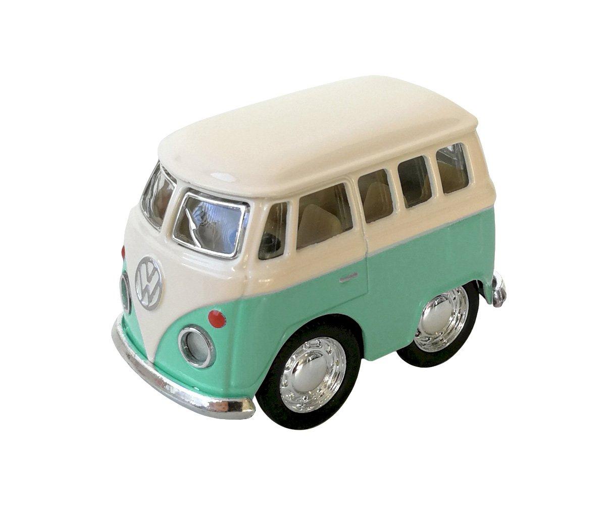 réplica brinquedo do modelo Van Volkswagen Beetle na cor mint da marca Tutete