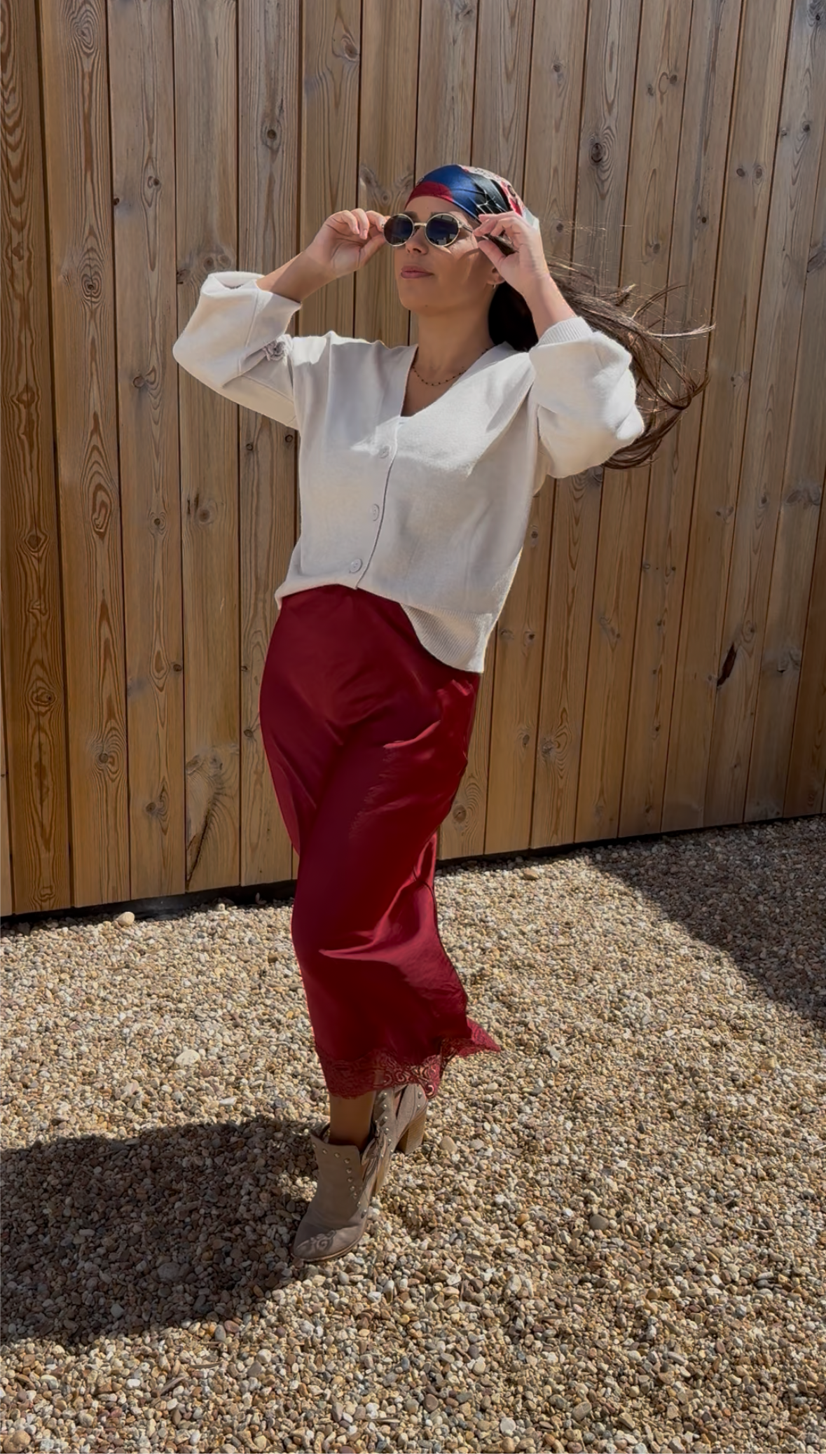 Saia com Renda Bordeaux | Minhámê