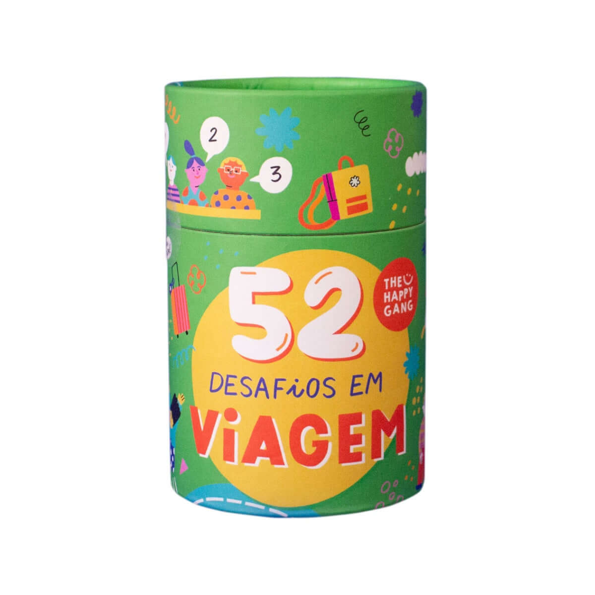 Jogo com 52 desafios para fazer em viagem para toda a família