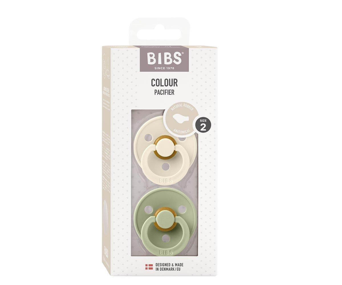 Pack de 2 Chupetas Anatómicas Ivory/Sage | Bibs