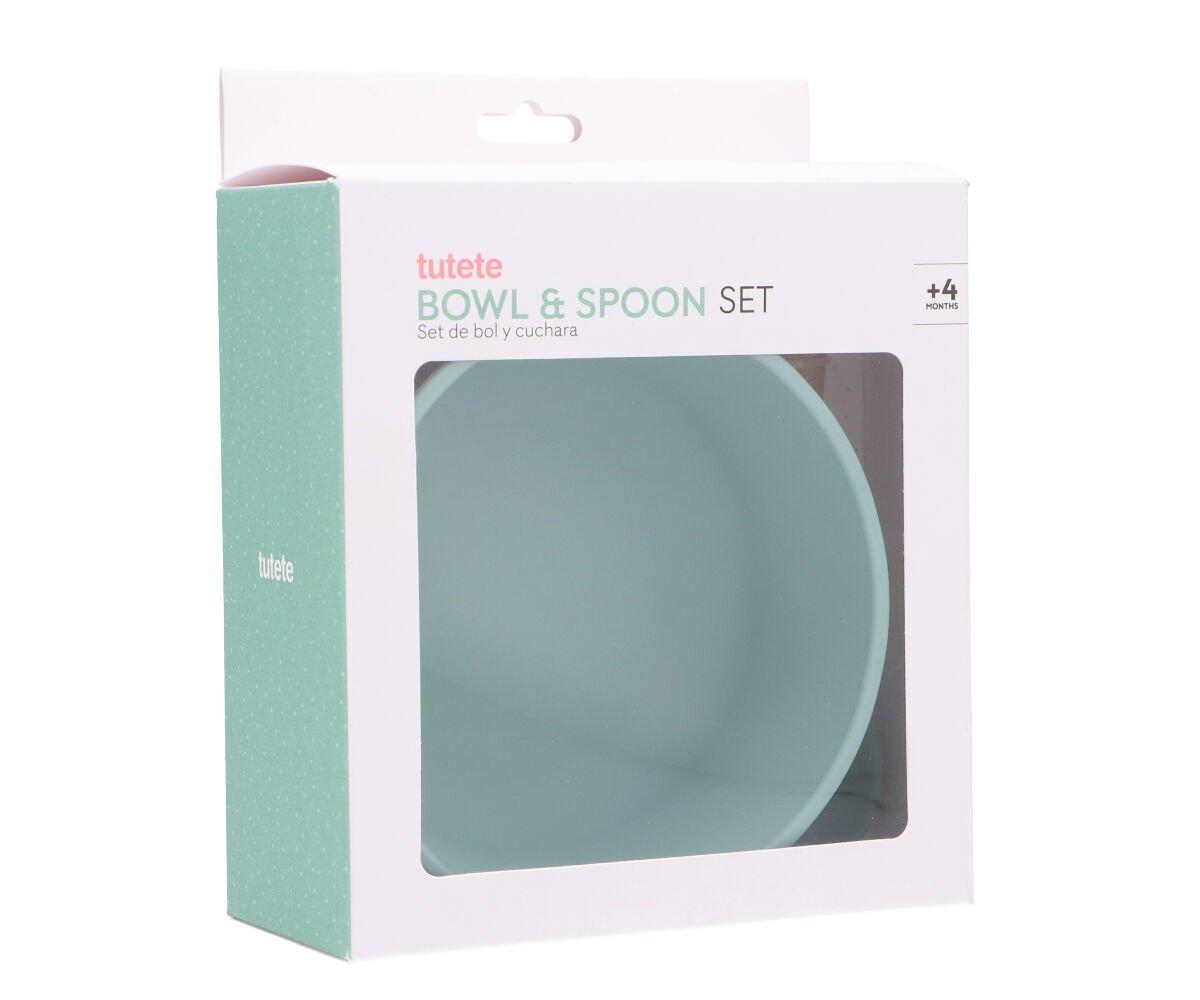 Bol avec Ventouse et Cuillère Sauge Claire | tuté