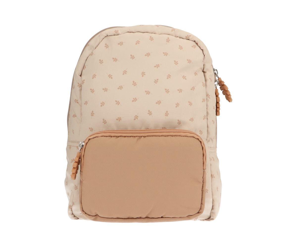 Mochila infantil para bebés e crianças do tema Leaves na cor Sand da marca Tutete