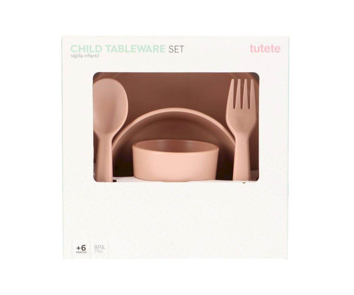 Conjunto de refeição infantil Light Pink | Tutete