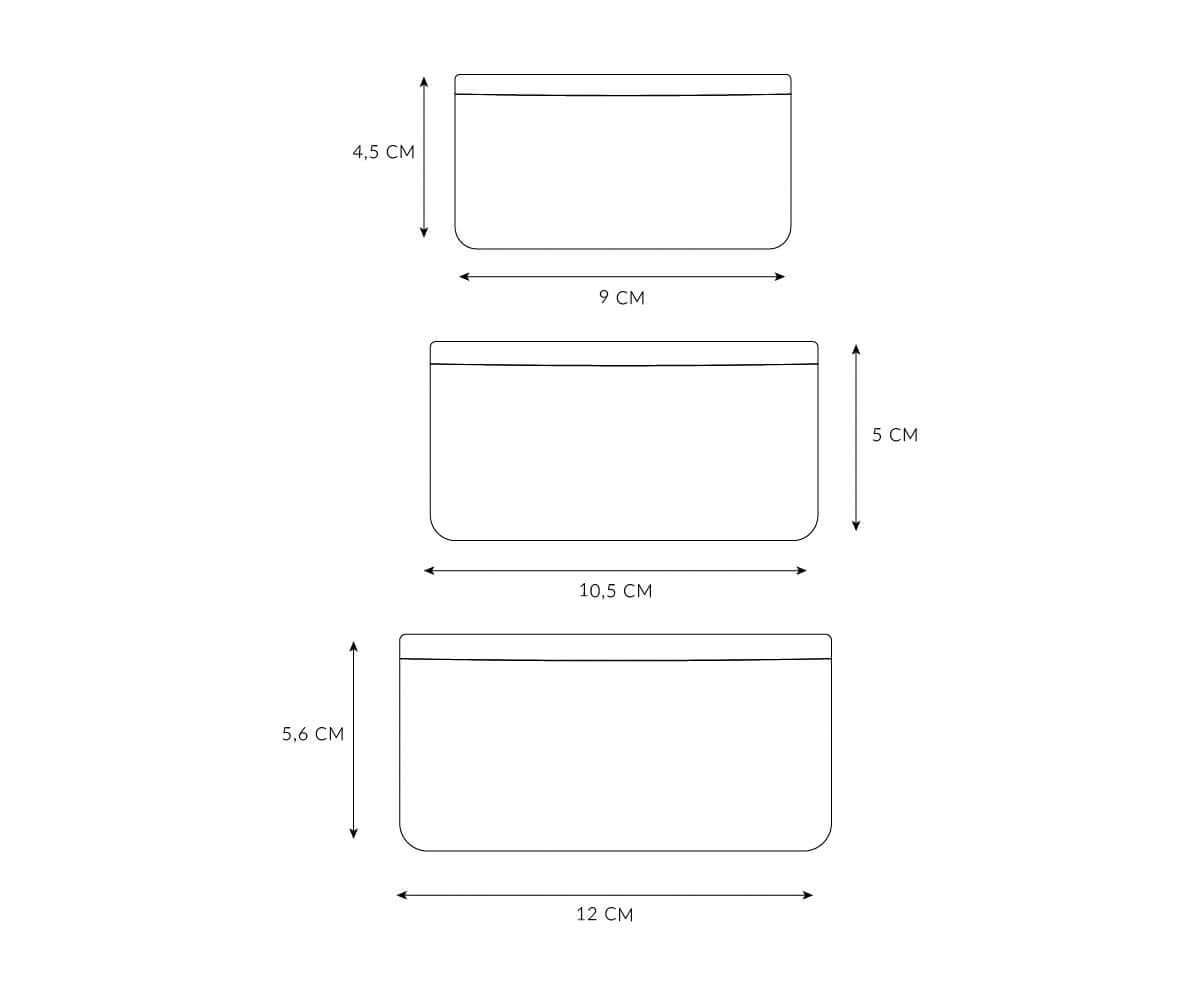 Pack de 3 caixas de Refeição Geometric Nature | Tutete