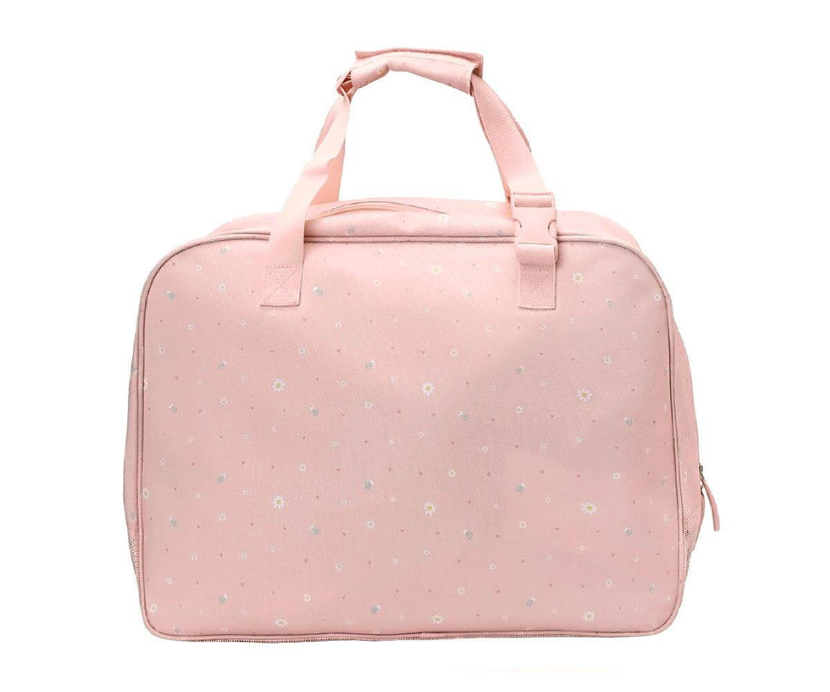 bolsa de praia anti-areia da marca Monneka no padrão Strawberries vista traseira