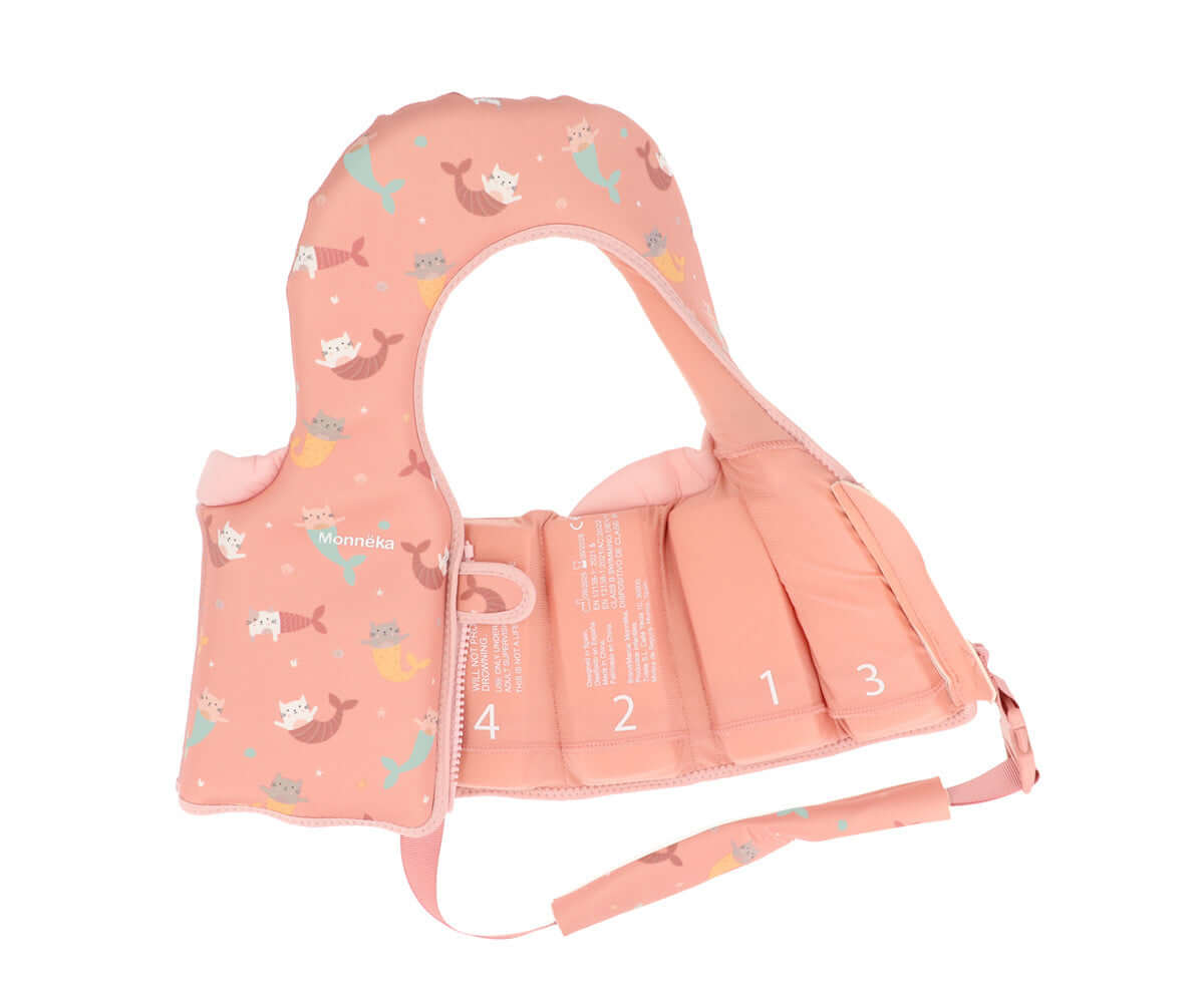 Colete Flutuador Infantil Mermaid Cats 1-2 anos | Monneka