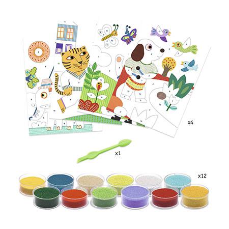 Jeu de sable coloré en plein air | Djeco