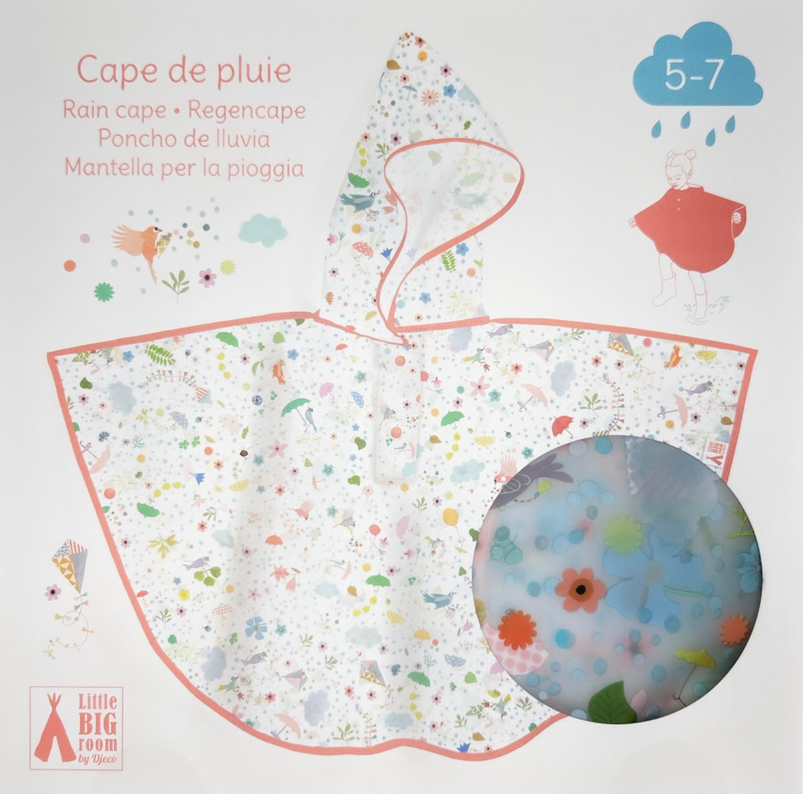 Capa de Chuva Lightness 5-7 anos | Djeco
