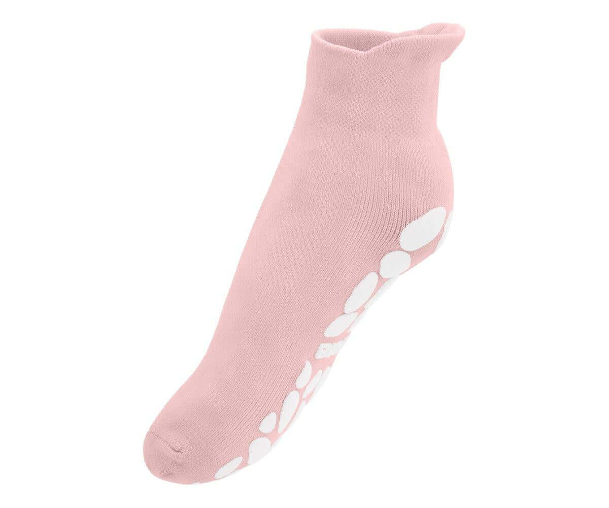 meias infantis anti-derrapantes para piscina da marca Monneka na cor Rosa