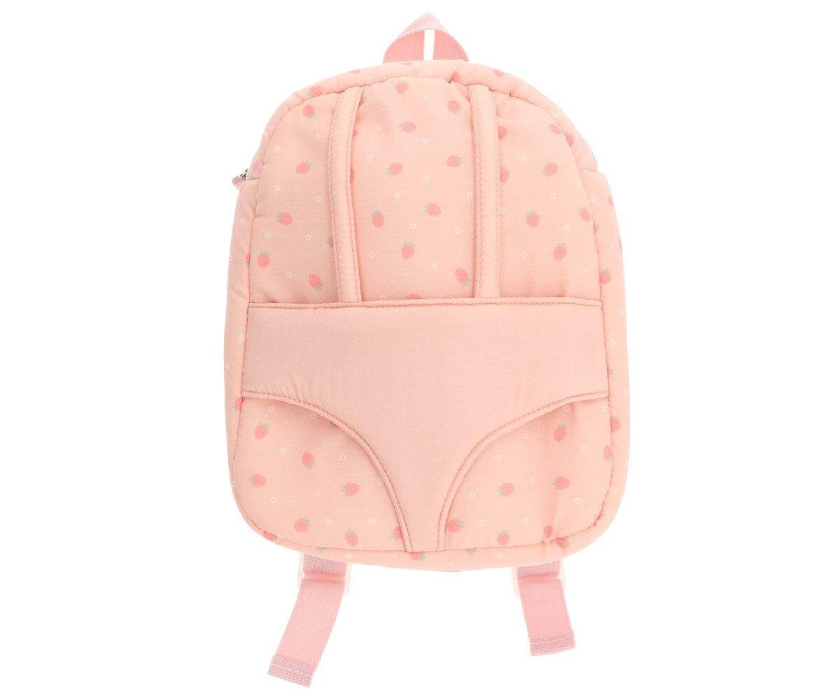 Mochila transporta Boneca Strawberries Rosa da marca Monneka sem boneca