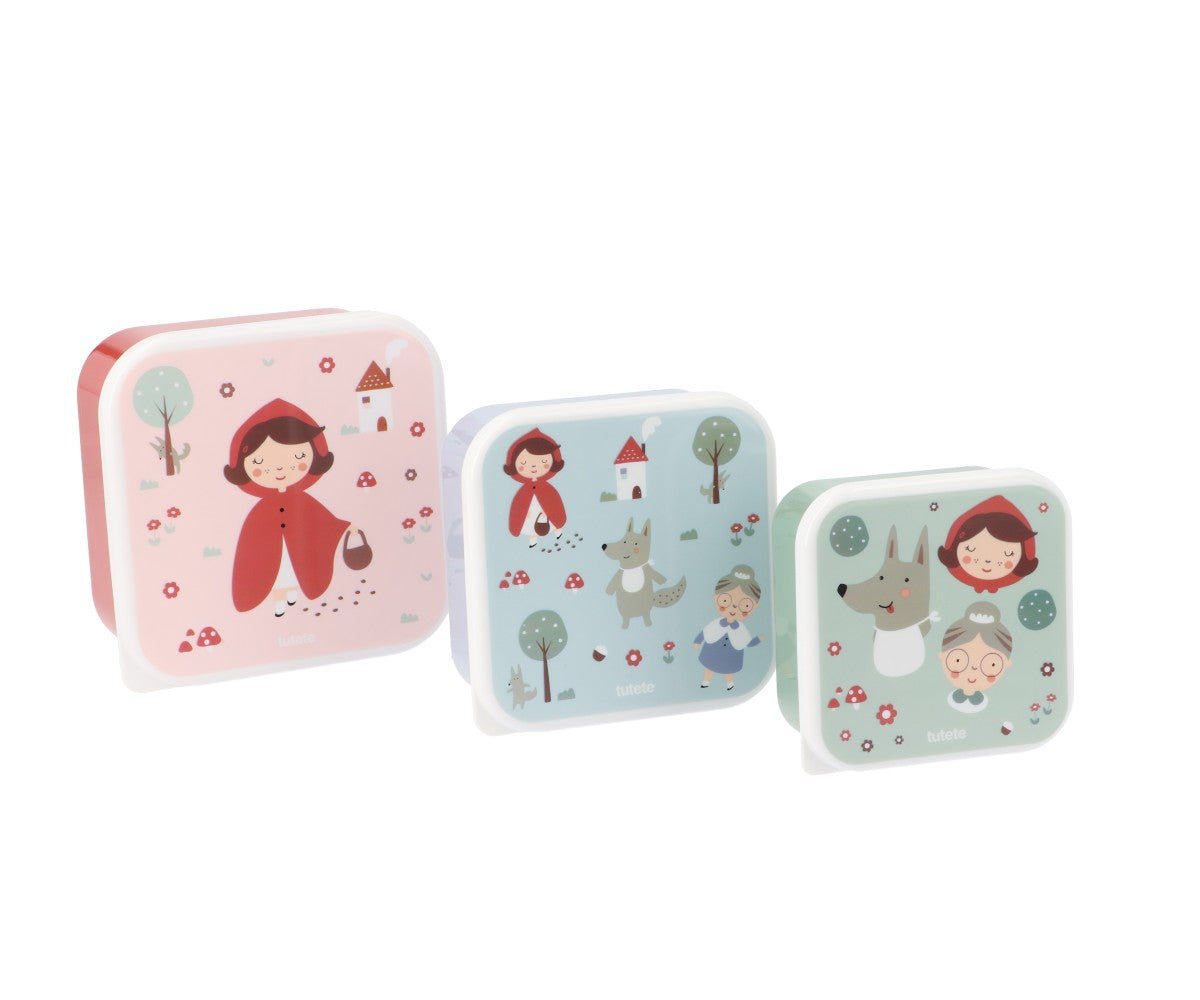 Pack de 3 caixas de Refeição Little Red | Tutete