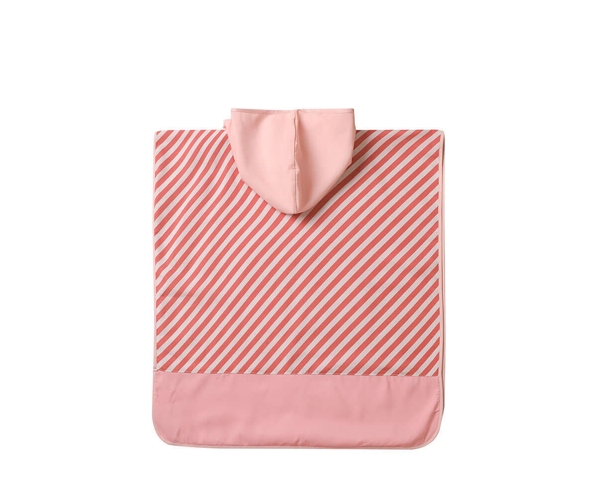 Poncho de Praia Infantil Stripes Bloom & Blush | Monneka