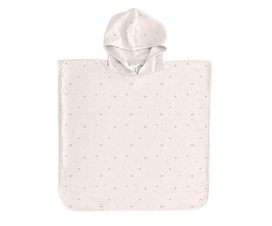 Poncho de praia infantil para bebés e crianças da marca Monneka no padrão starlight