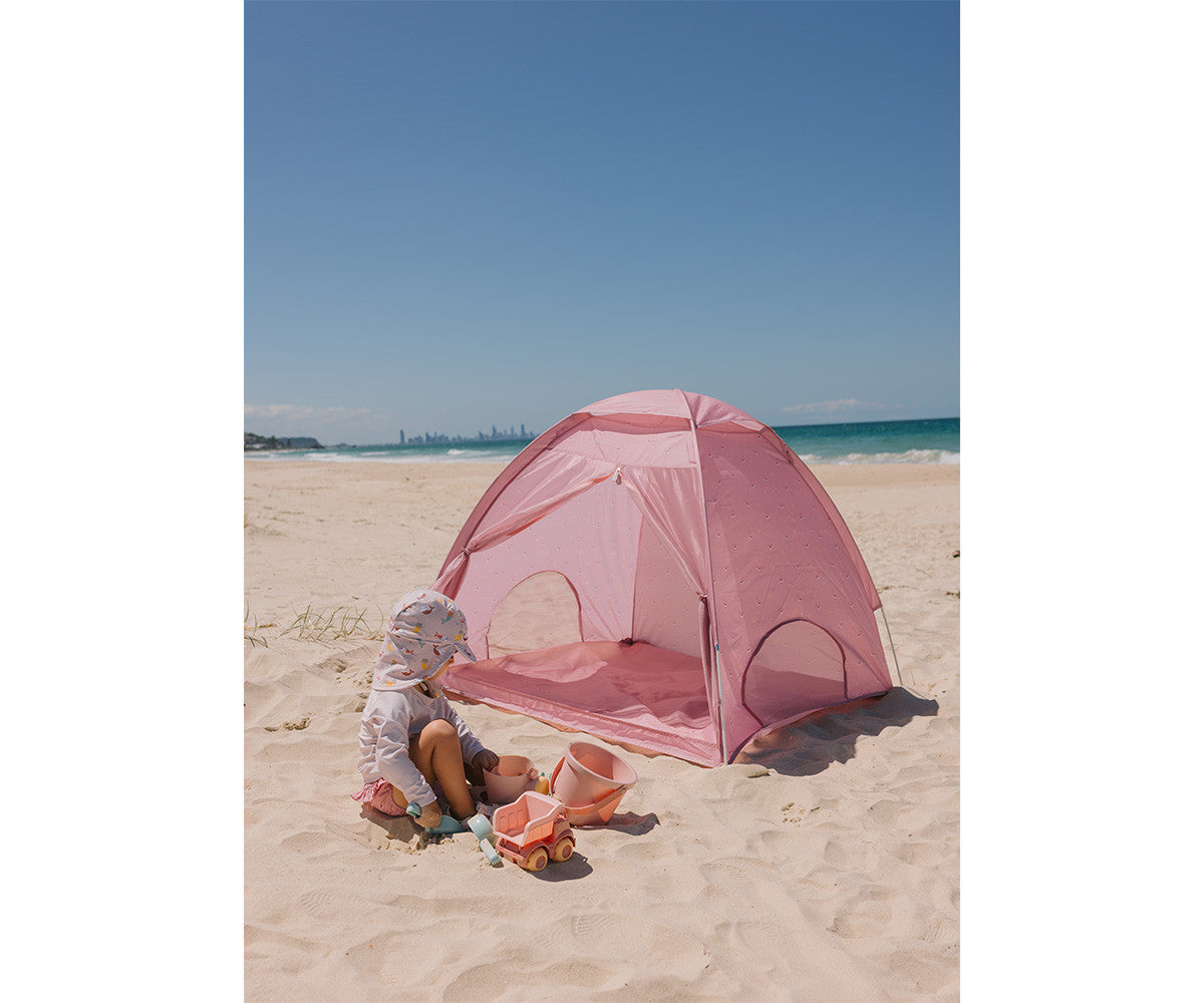 Tenda de praia com Proteção Solar Whale Pink | Monneka