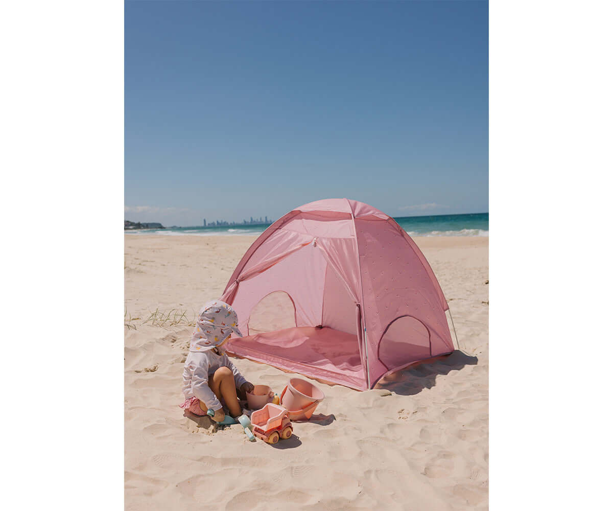 Tenda de praia com Proteção Solar Whale Pink | Monneka