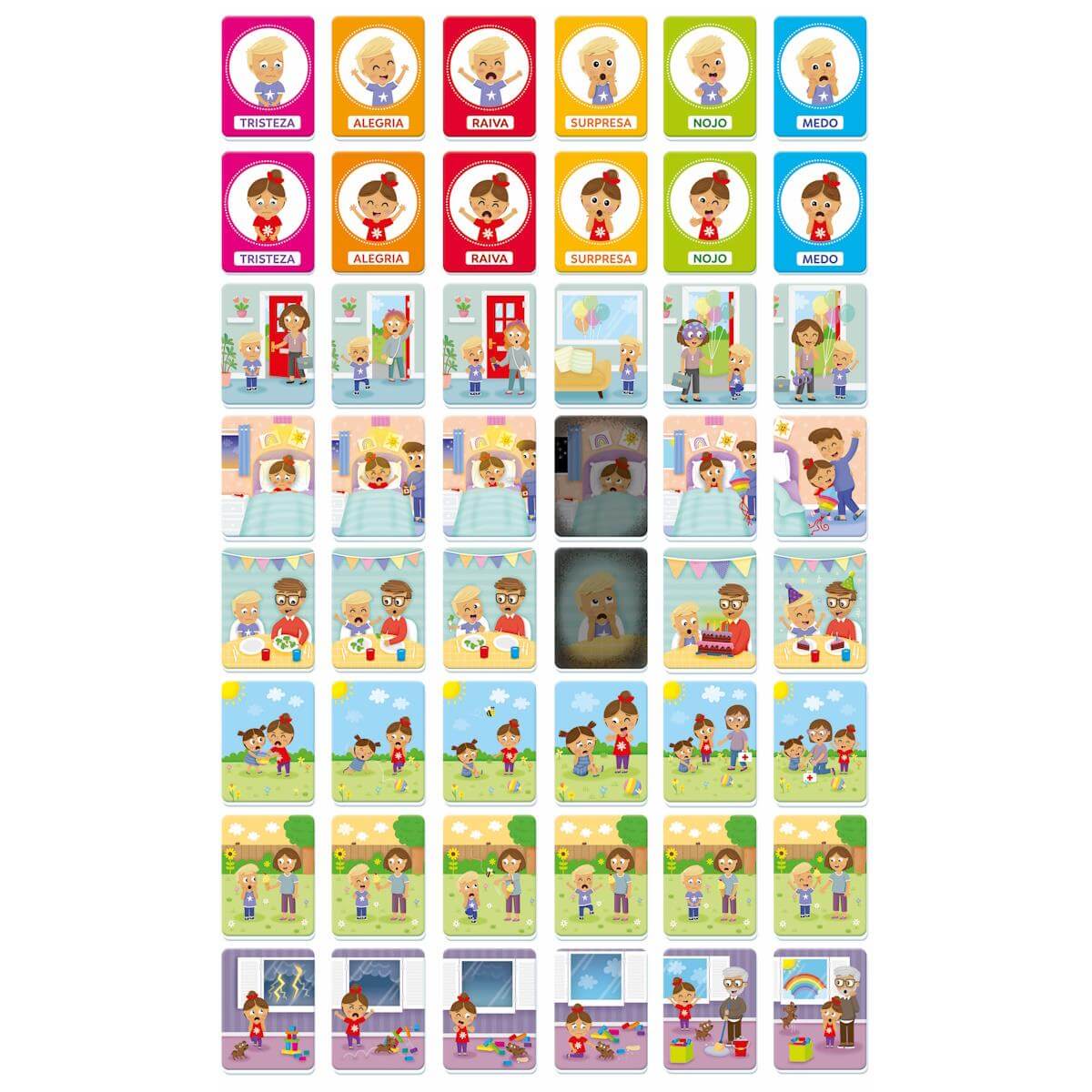 Montessori Cartas Caras e Emoções | Clementoni