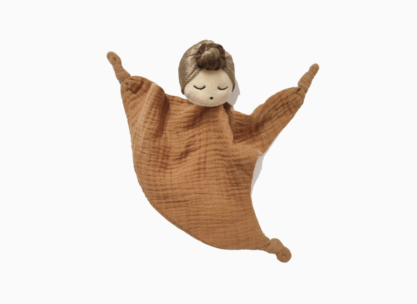 Doudou com personagem Dou em tons terra da marca Mrs Ertha