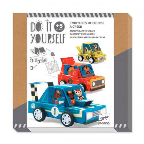 Kit para construir carros de brincar para crianças da marca djeco