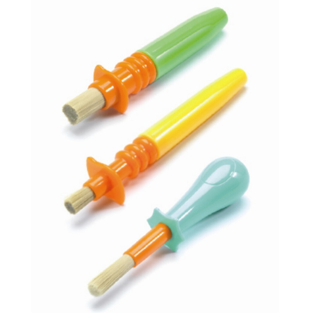 Kit de 3 Pincéis para Bebés | Djeco
