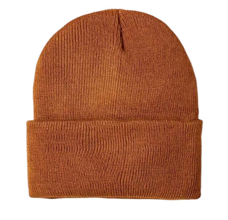 Gorro infantil na cor teja