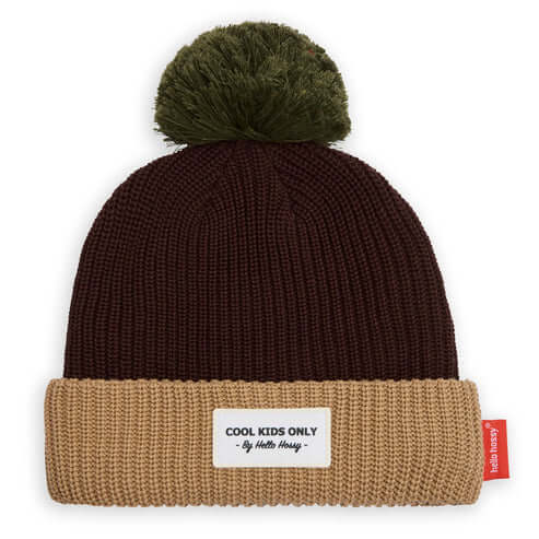 Gorro infantil para bebés e crianças no modelo Block na cor Pistachio da marca Hello Hossy