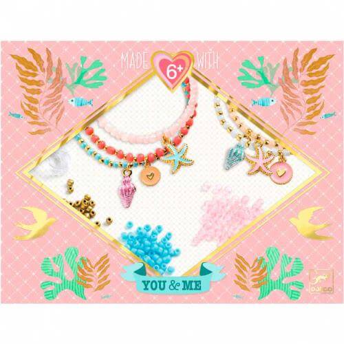 Kit para construir duas pulseiras de crianças do tema “fundo do mar” da marca DJECO