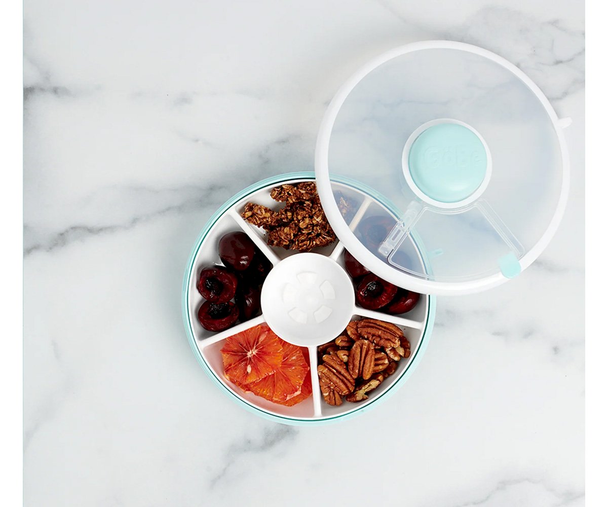 Snack Spinner Lancheira giratória Macaron Blue | GoBe
