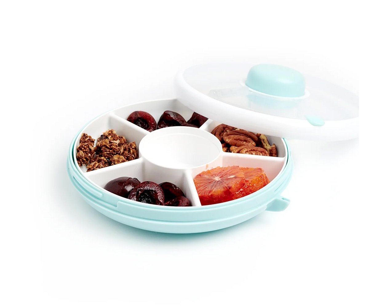 Snack Spinner Lancheira giratória Macaron Blue | GoBe