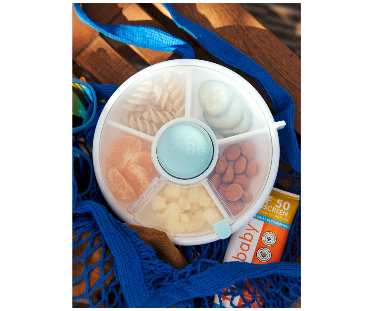 Snack Spinner Lancheira giratória Macaron Blue | GoBe