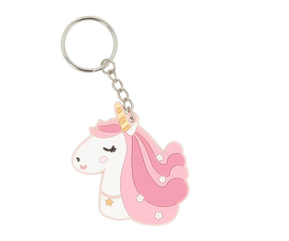 porta-chaves com identificação com imagem mágica unicorn da marca tutete