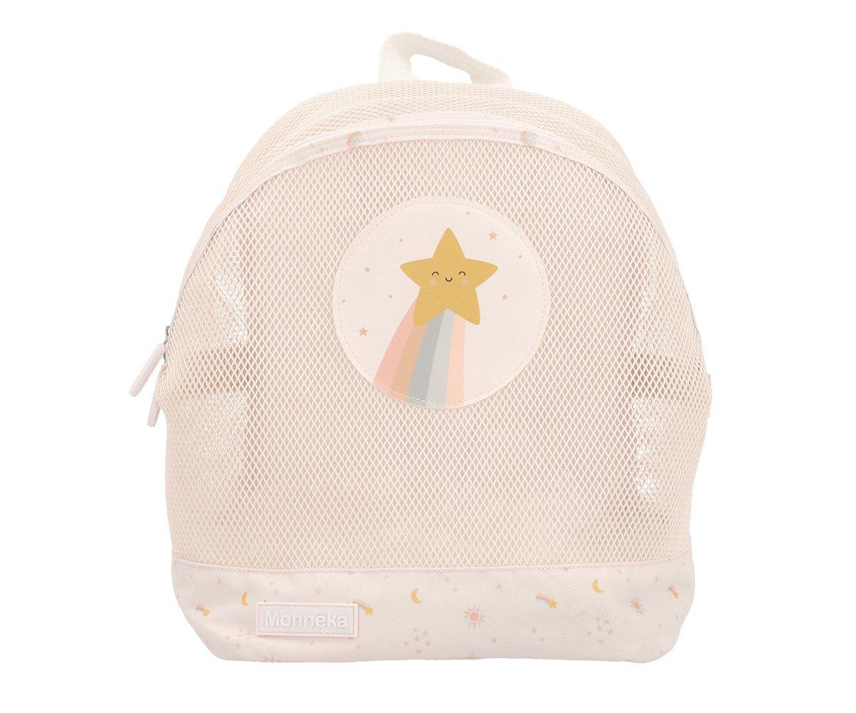 Mochila de praia infantil da marca Monneka no padrão Starlight
