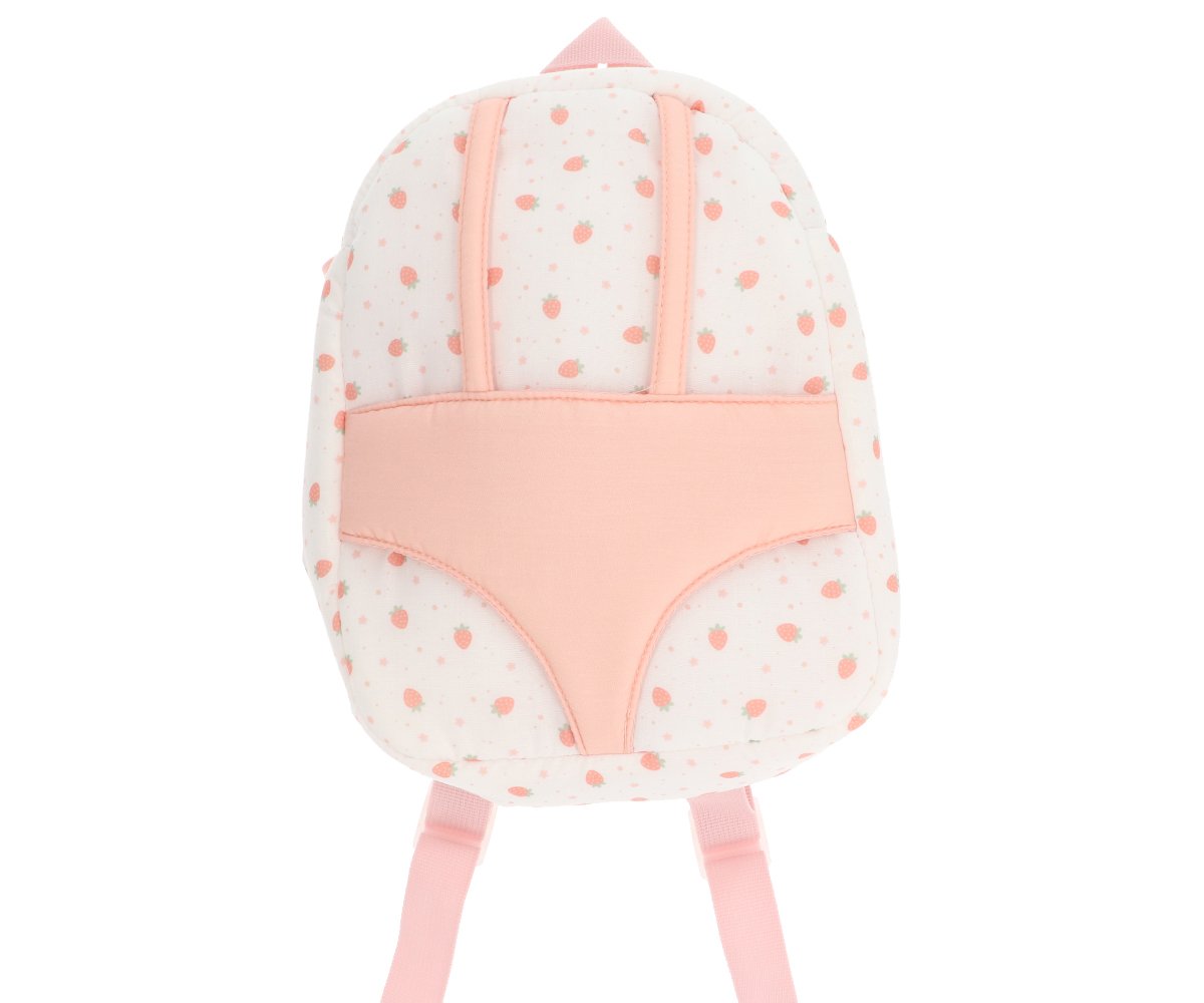 Boneca Lola com Mochila de transporte Strawberries branca | Monneka