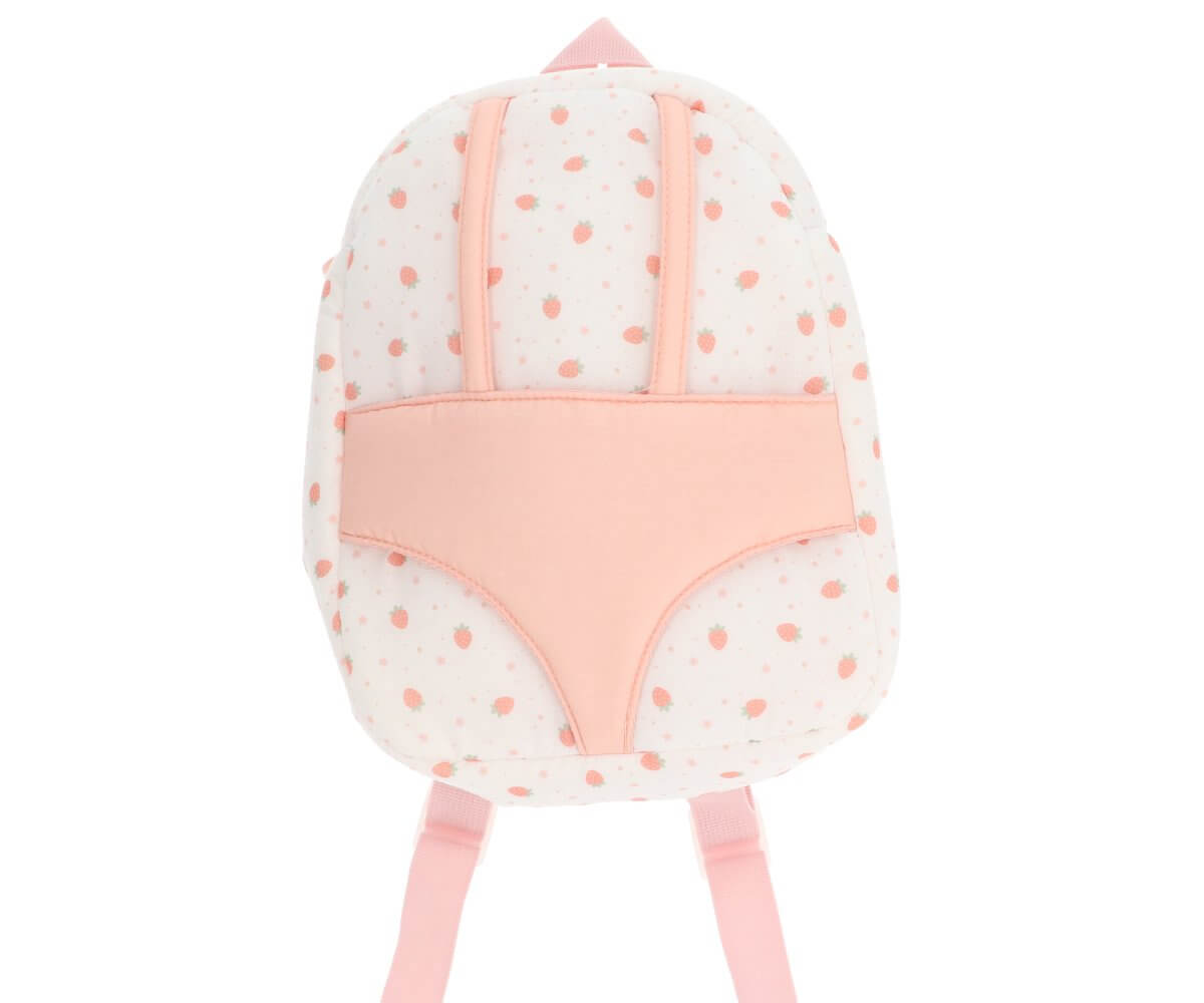 Boneca Lola com Mochila de transporte Strawberries branca | Monneka