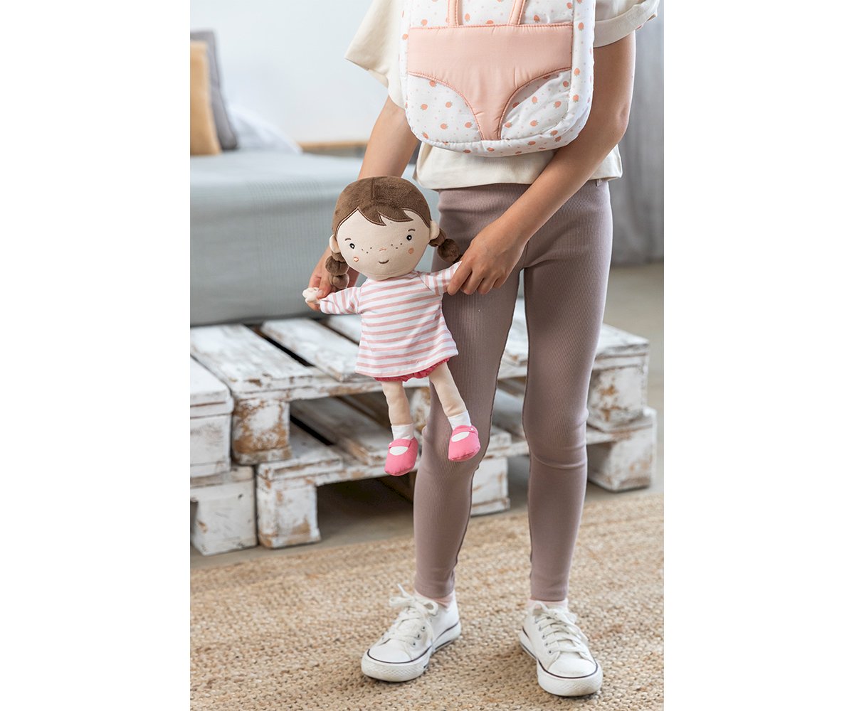 Boneca Lola com Mochila de transporte Strawberries branca | Monneka