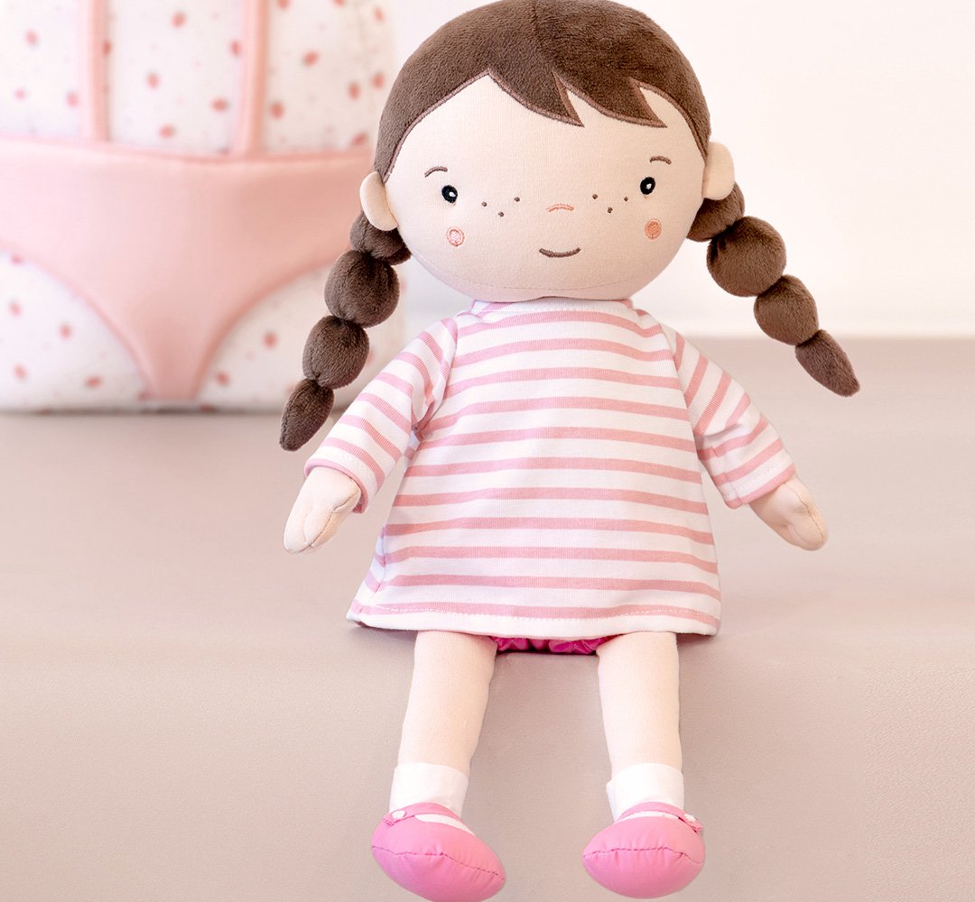 Boneca Lola com Mochila de transporte Strawberries branca | Monneka