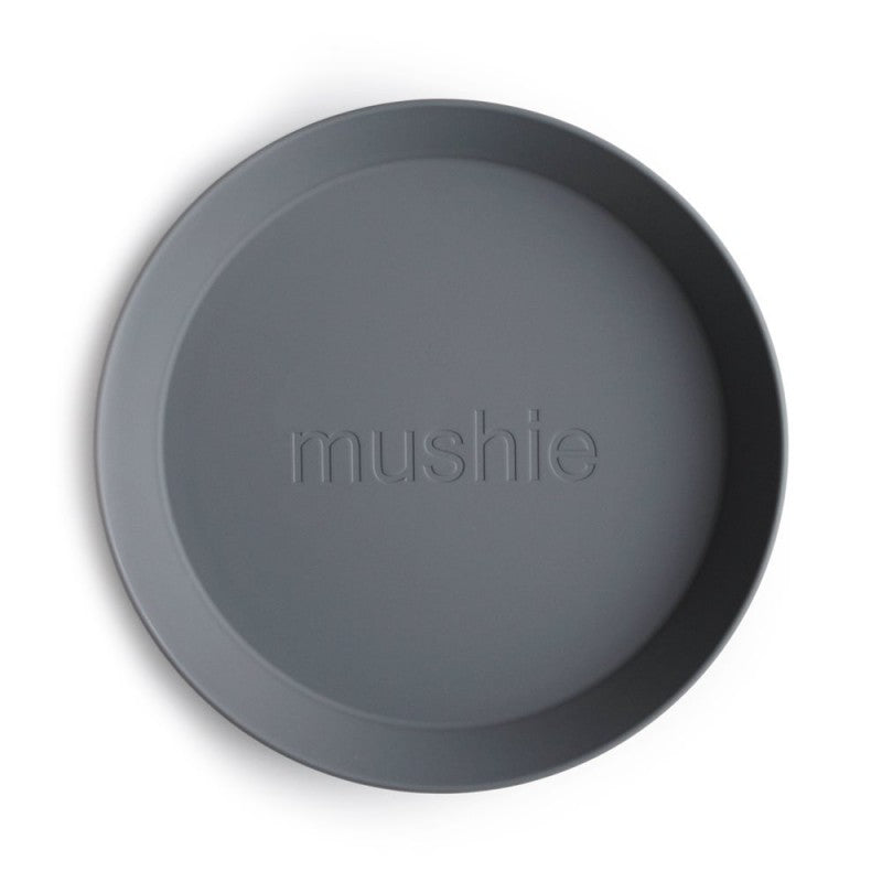 Pack de 2 assiettes à fumée rondes | Mushie