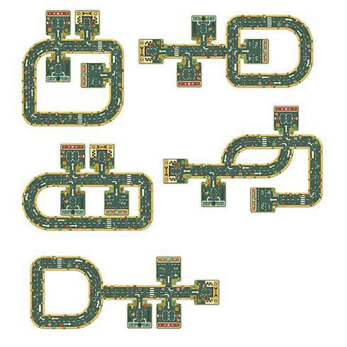 Puzzle com pistas de carros para brinquedo de crianças da marca djeco