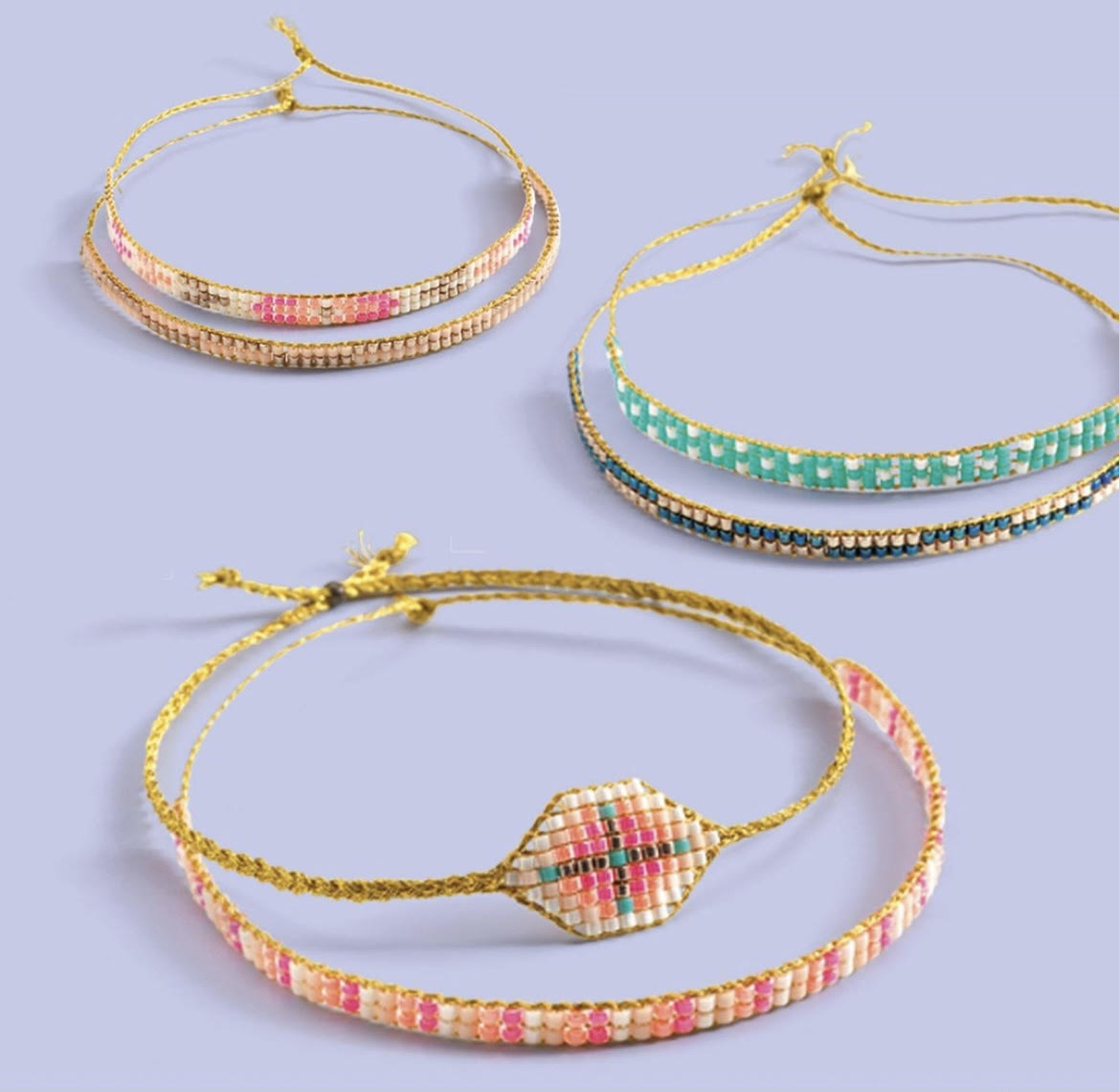 Kit de bracelets perlés bricolage | Djeco