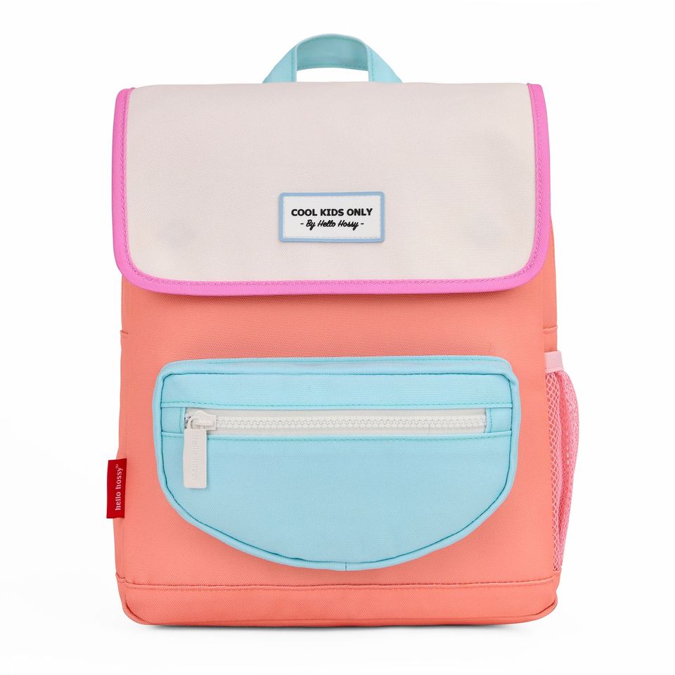 Mochila Infantil e escolar para bebés e crianças na cor Peach da marca Hello Hossy