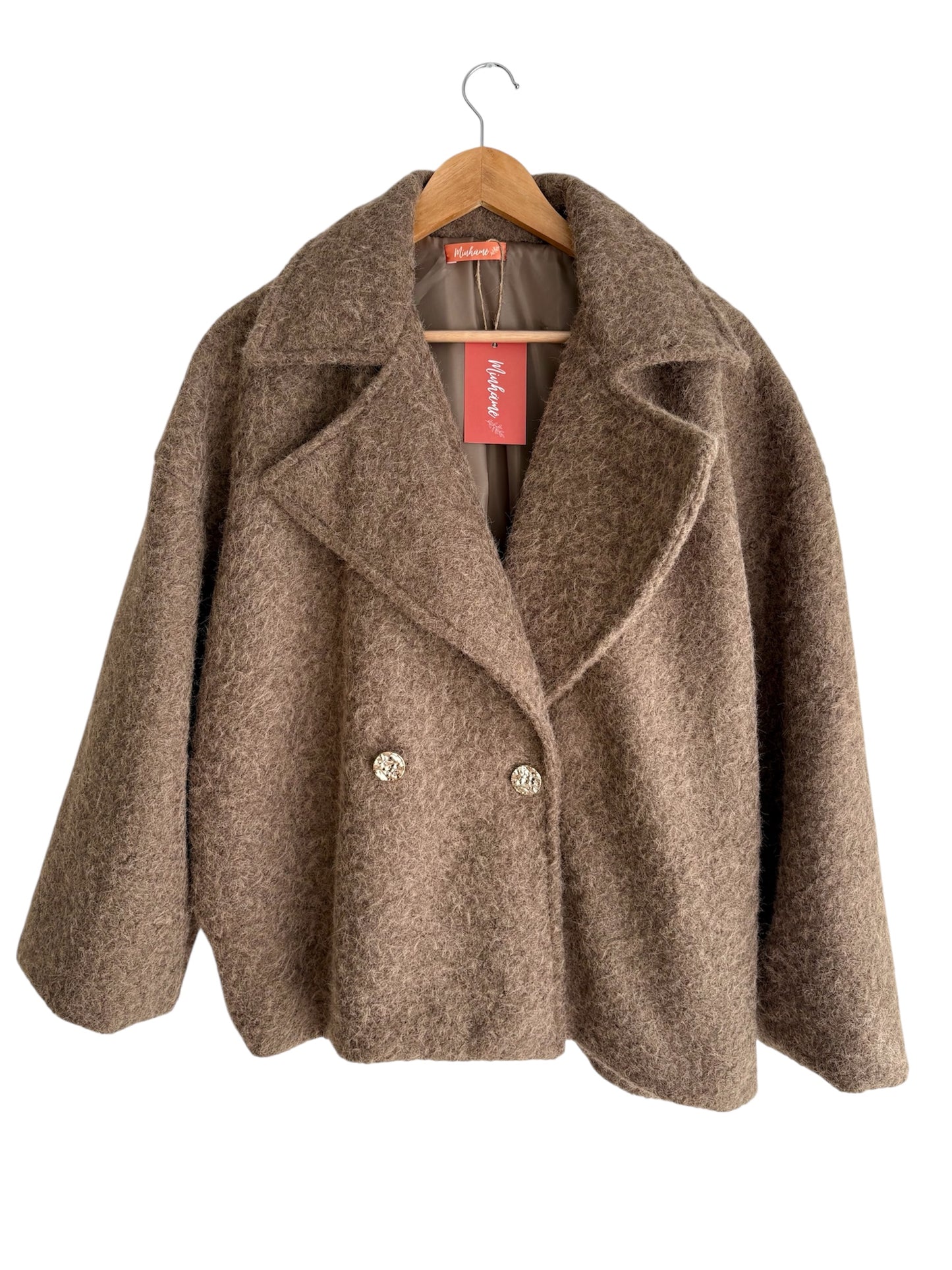Casaco Oversize taupe | Minhámê