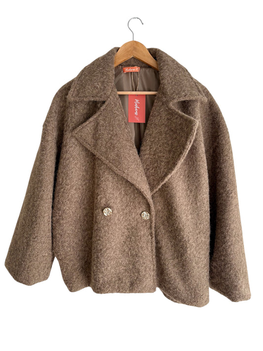 Casaco Oversize taupe | Minhámê