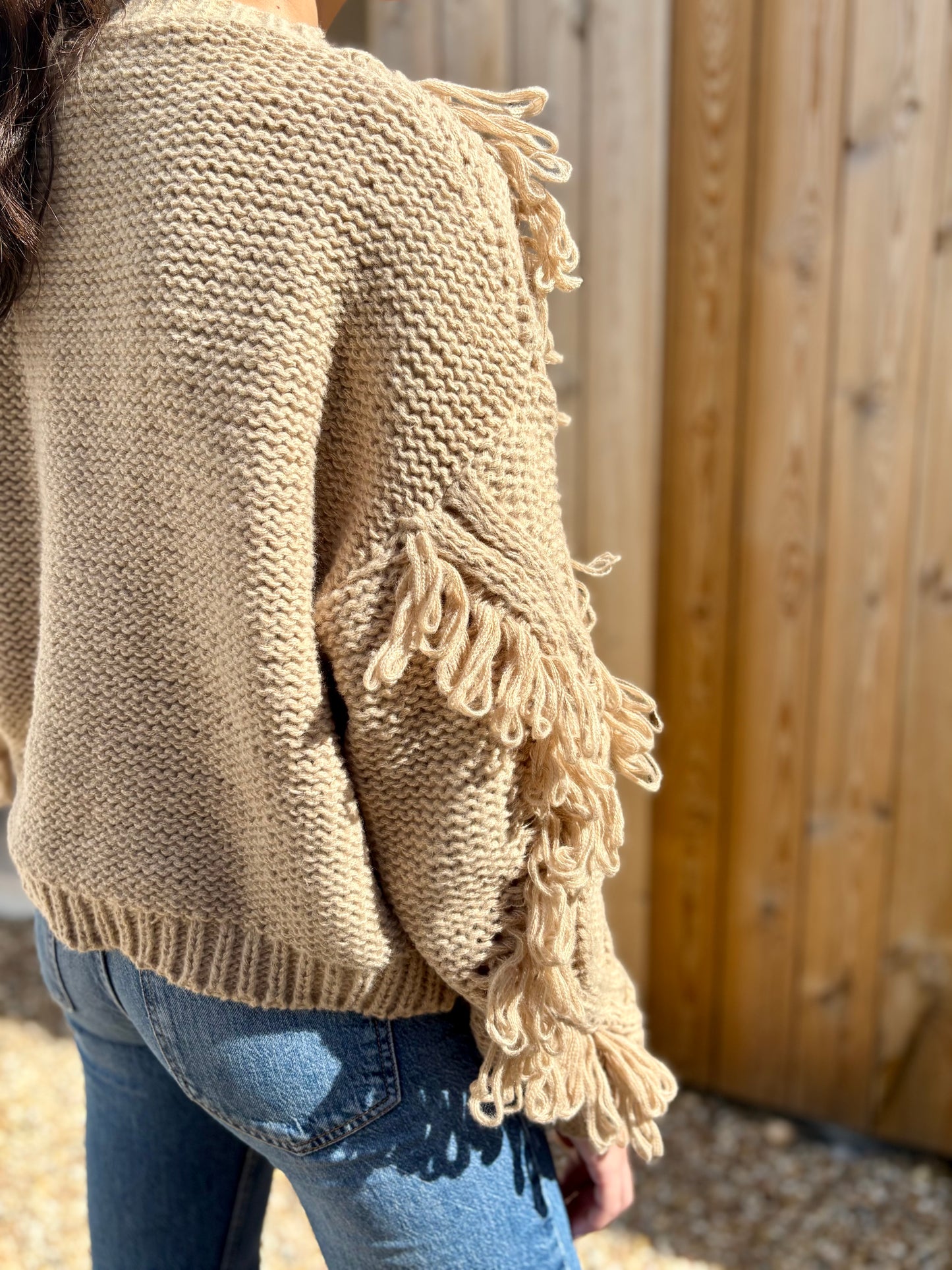 Camisola de malha texturada creme | Minhámê