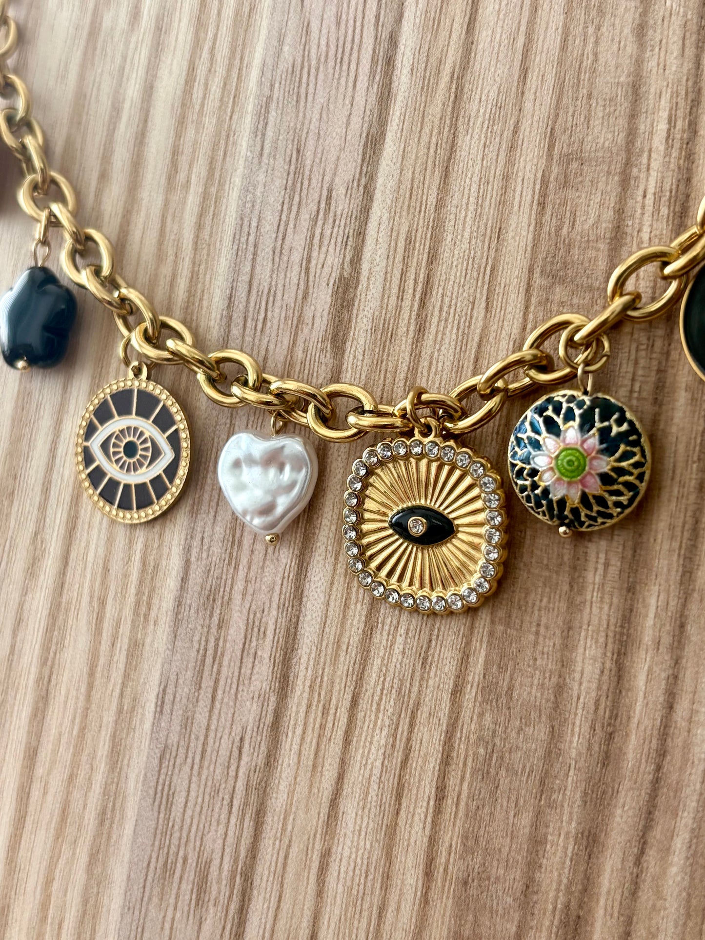 Colar Charm Olho Turco | Minhámê
