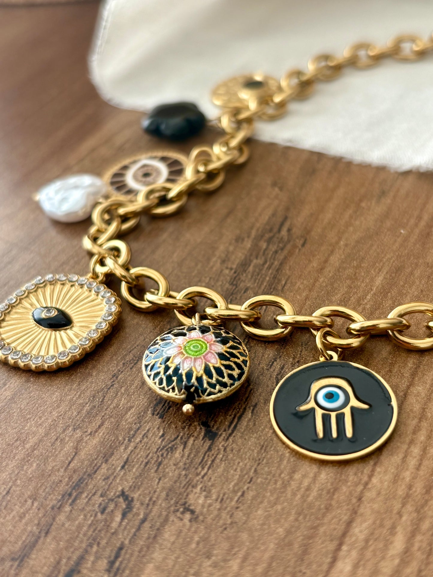 Colar Charm Olho Turco | Minhámê