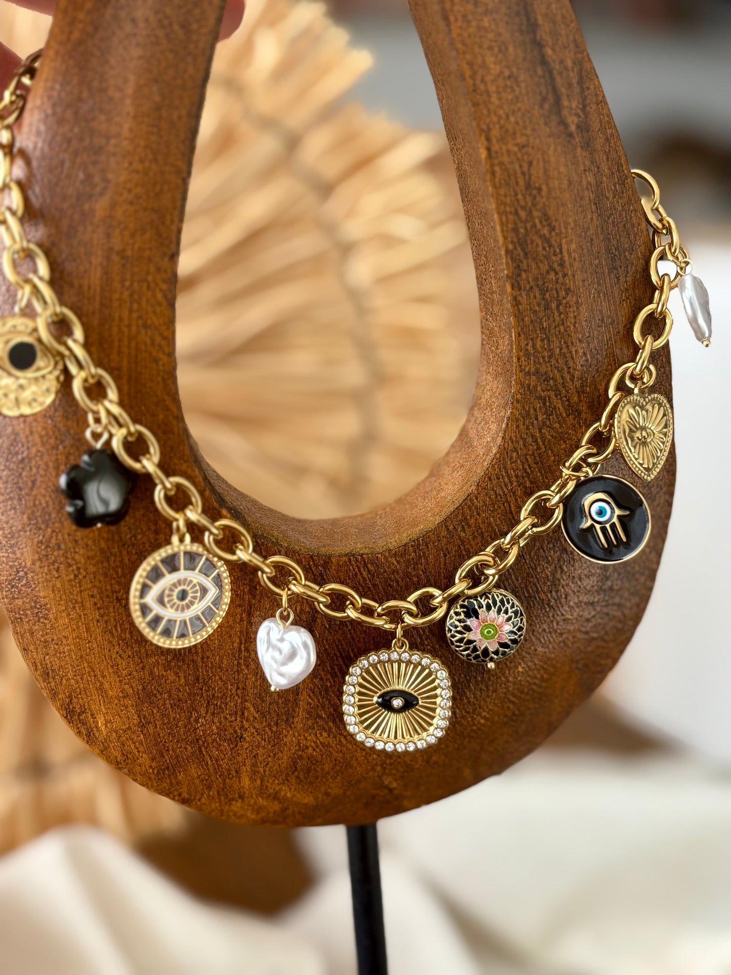 Colar Charm Olho Turco | Minhámê