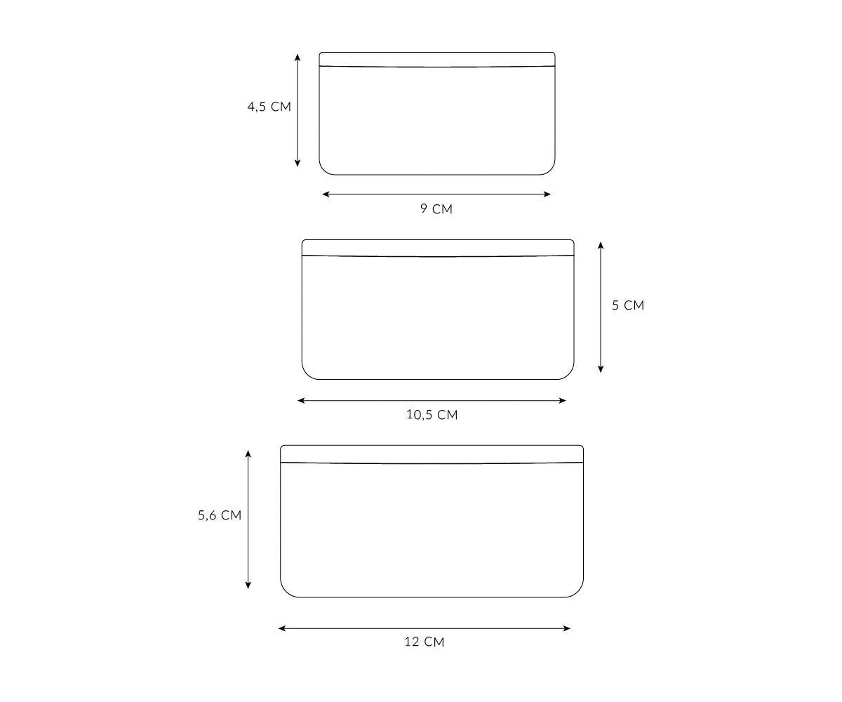 Pack de 3 caixas de Refeição Geometric Nature | Tutete
