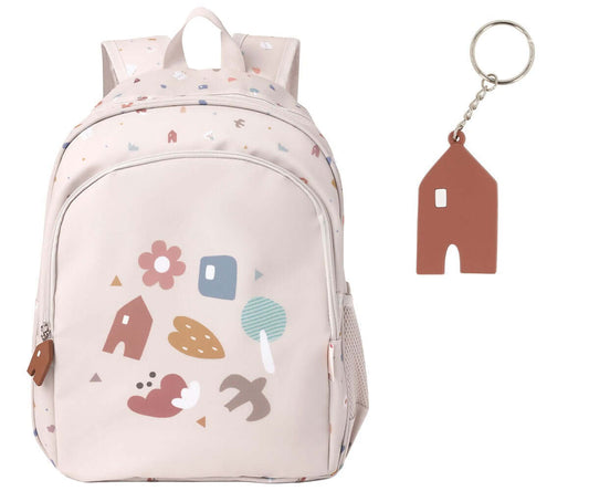 Mochila Média + Porta-chaves personalizável Geometric Nature | Tutete